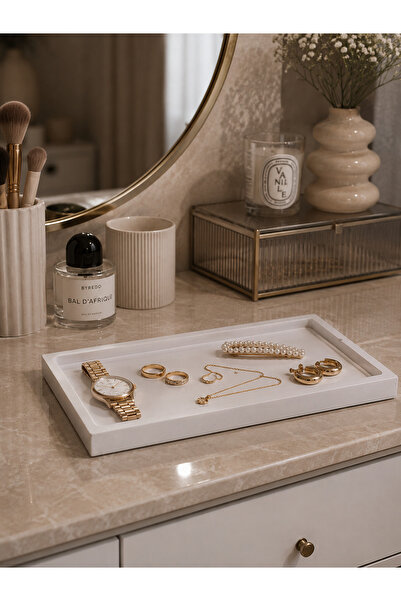 Handyol Minimalist Decorative Presentation and Arrangement Tray