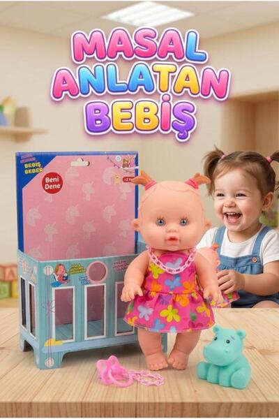 Tıfıl Toys Etkileşimli Akıllı Masal Anlatan Ağlayan Emzikli Eğitici Pilli Oyu...