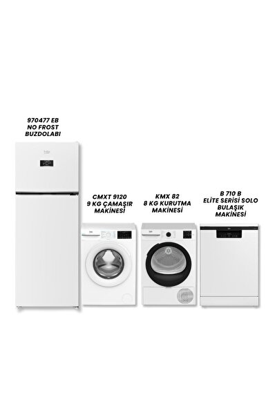 Beko 970477 EB BUZDOLABI - CMXT 9120 ÇAMAŞIR MAKİNASI - KMX 82 KURUTMA - B 71...
