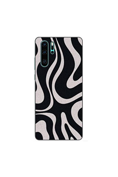 OEM Husa compatibila cu Huawei P30 Pro Silicon Gel Tpu Model Monochrome Hypnotic
