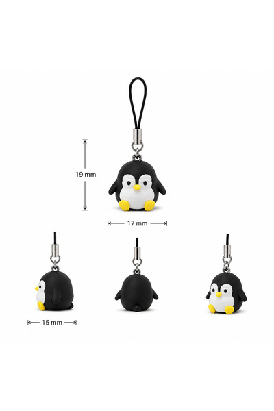 DİZAYNET Cute Animals Set of 3 Phone Decoration Charm Strap Accessory