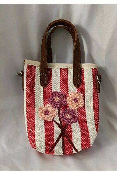 ÇANTA Striped Small Hand and Shoulder Bag