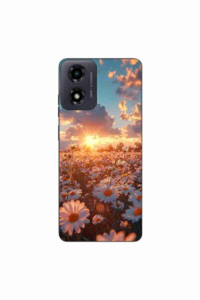 OEM Husa compatibila cu Motorola Moto G24 Silicon Gel Tpu Model Rasarit cu Flori