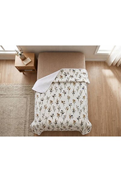 ŞENER HOME Model cu flori sălbatice imprimat 150x240 cm. Pătură individuală p...