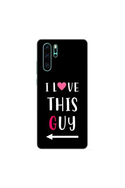OEM Husa compatibila cu Huawei P30 Pro Silicon Gel Tpu Model Cupluri I love T...
