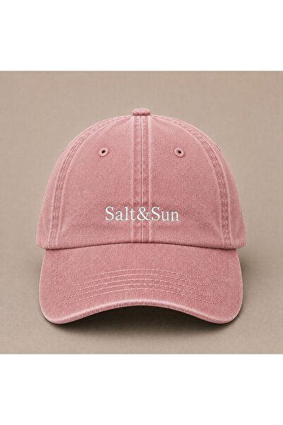 WeavedCo Minimal Salt Sun Embroidered Vintage Washed Cap Hat