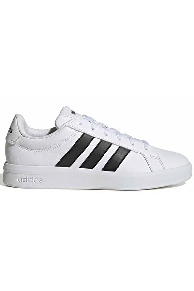 adidas حذاء رياضي جراند كورت بيس 3.0 للجنسين أبيض-أسود