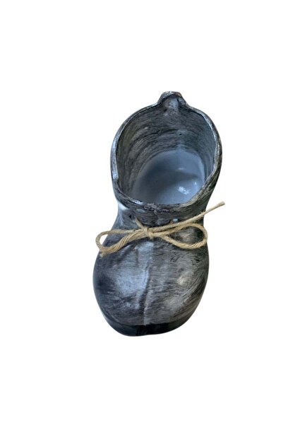 OEM Flower pot Boot, ceramic,Grey, 24 x 12 cm