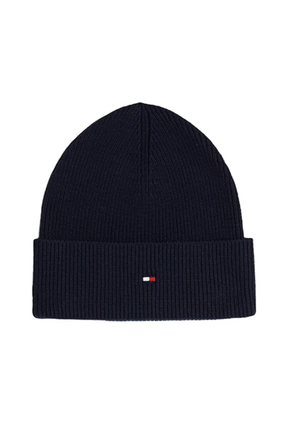 Tommy Hilfiger Γυναικείο Essential Flag Σκουφάκι Navy Μπλε AW0AW16637-DW6