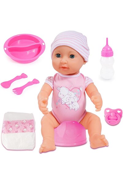 Bayer Interactive baby doll Newborn Piccolina 40 cm with real functions, drin...