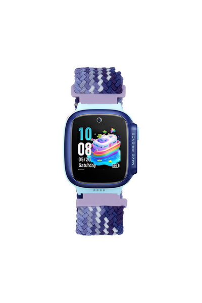 Case 4U Huawei GT4 41mm C4U KRD-139 18mm Çocuklara Özel Örgü Kordon - Mor