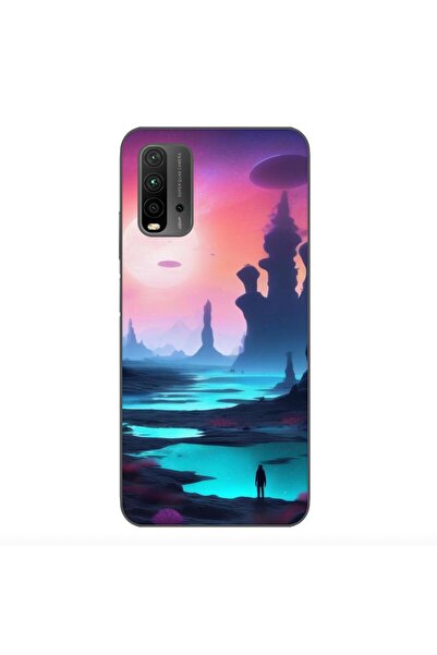 OEM Case compatible with Xiaomi Redmi 9T Silicone Gel Tpu Model Mystic Planet