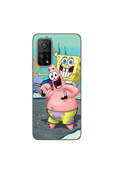 OEM Husa compatibila cu Xiaomi Mi 10T Pro 5G Silicon Gel Tpu Model Spongebob