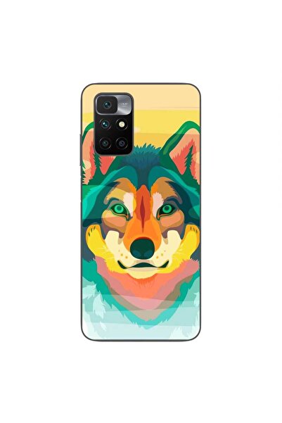 OEM Case compatible with Xiaomi Redmi 10 Silicone Gel Tpu Wolf Drawing Pattern
