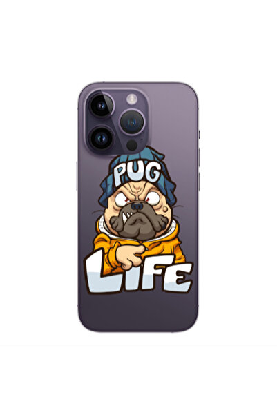 Other Apple iPhone 14 Pro Pug Life 2 Transparent Silicone TPU Θήκη