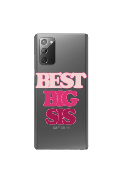 Other Samsung Note 20 Best Big Sis Transparent Silicone TPU Θήκη