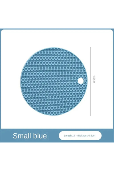 Choice5 Small Blue Table mat tool multifunctional kitchen silicone tableware ...