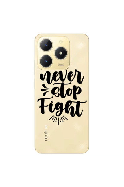 Other Realme C61 Never stop fight Transparent Silicone TPU Θήκη