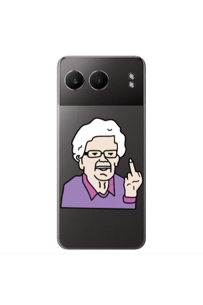 Other Oneplus Nord 4 Crazy Granny Transparent Silicone TPU Θήκη