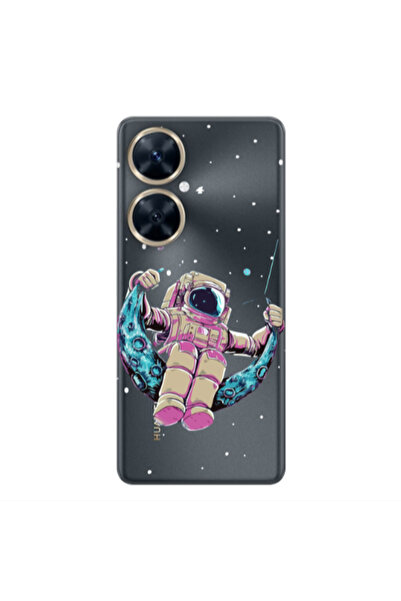 Other Huawei Nova 11i Astronaut swinging on the moon Transparent Silicone TPU...