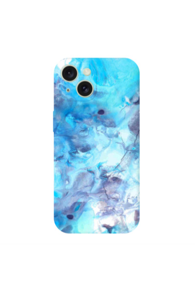 Other Apple iPhone 15 Plus Marble Clouds Transparent Silicone TPU Θήκη