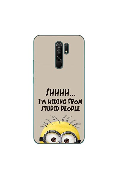 OEM Husa compatibila cu Xiaomi Redmi 9 Silicon Gel Tpu Model Mesaj Minion Shhhh