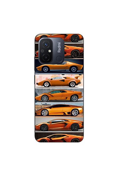 OEM Husa compatibila cu Xiaomi Redmi 12C Silicon Gel Tpu Model Masini Lamborg...