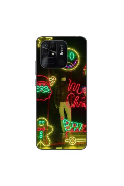 OEM Husa compatibila cu Xiaomi Redmi 10C Silicon Gel Tpu Model Craciun Vitrin...