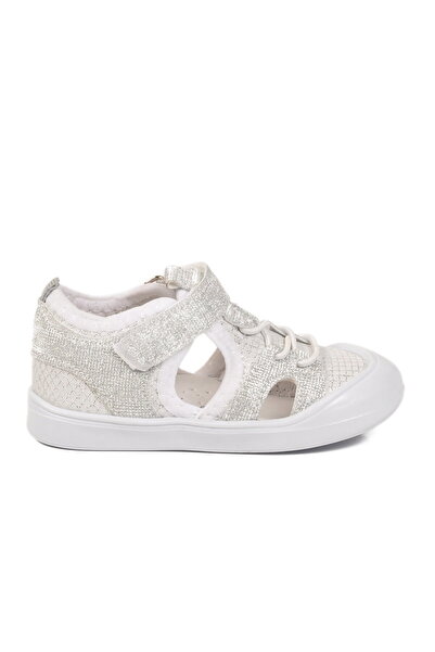 AYAKMOD Silver Velcro Orthopedic Baby Girl Shoes 26A77 B
