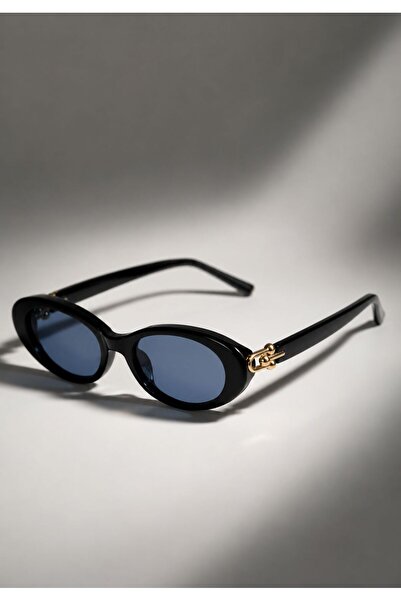 Goldmine Women's Tivory Sunglasses Uv400 Black Blue