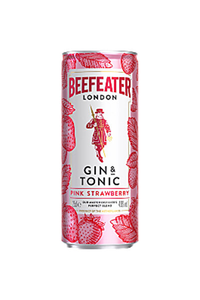 Beefeater Gin & Tonic London, Căpșuni Roz, 250 ml