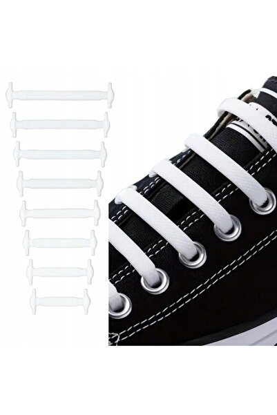SNM Silicone Shoelace Top Bottom Set , SNM, Silicone Material, Color White, W...
