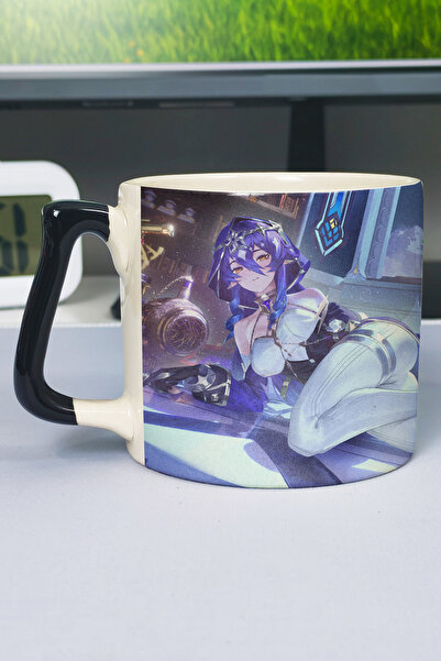 ZipZap Layla Genshin Impact Printed Ceramic Luxury Mug (1 Piece) Special Blac...