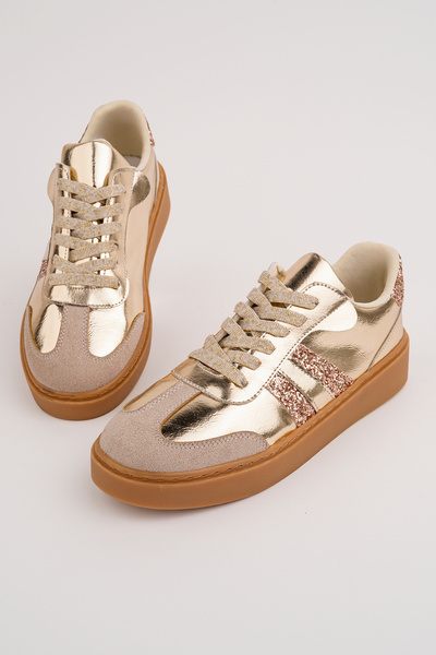 Madam Tarz Frm-100 Flat Sole Stone Detailed Sports Shoes