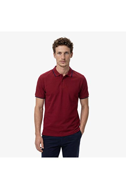 Nautica Erkek Bordo Regular Fit Polo Yaka T-Shirt