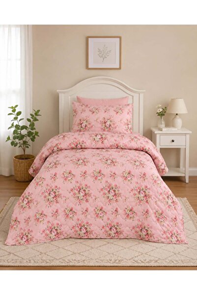 Arma Concept Single Flower Patterned Multi-Purpose Bedspread 160*220 & +1 Pil...