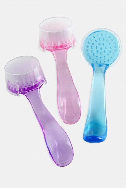 ZERO LAND Bi̇reycel Facial (03814) Cleansing Brush-Colorful