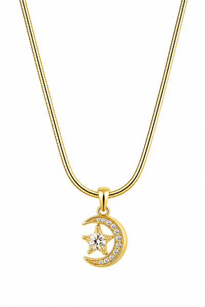 Jack Ferrero Women's colorfast steel necklace 50cm