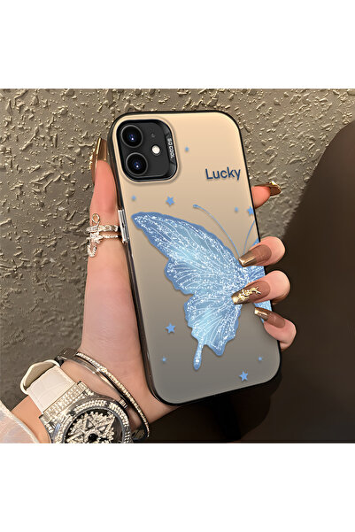 PATTERNOVA iPhone 11 Uyumlu Nazarik Kelebek Desenli, Tam Kaplama Koruma, Şık ...