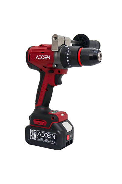 ADDEN Kömürsüz Şarjlı Darbeli Matkap 21V 4Ah Çift Akü 120Nm Tork 13mm Mandren...