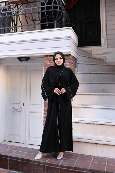 ZAMANINN MODASI TAŞLI ABAYA