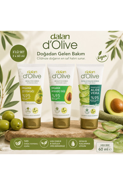 Dalan d'Olive Doğadan Gelen Bakım Üçlü Set