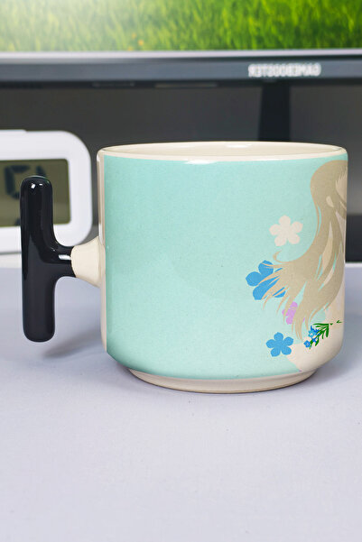 ZipZap Anohana Anime Printed Ceramic Luxury Mug (1 Piece) T-Shaped Special Bl...