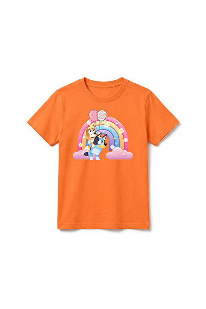 URBANTRENDSTORE تي شيرت Bluey Rainbow ذو تصميم خاص للجنسين، للبنات والأولاد، ...