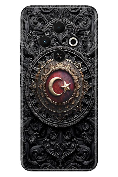 TECNO Spark 30C (KL5n) Kılıf Türkiye TC Temalı Desenli Darbe Emici Silikon