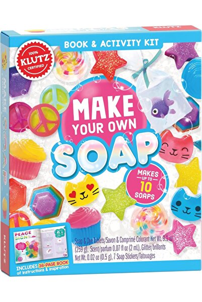 KLUTZ Unisex Soap Making Kit with Soap Base, Colors, Glitter, Fragrance for C...