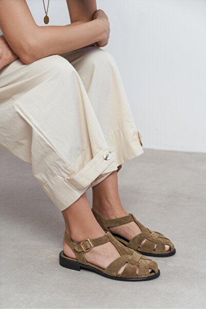 NİŞANTAŞI SHOES Γυναικεία σανδάλια Ceres Rome Beige από γνήσιο δέρμα με λεπτο...
