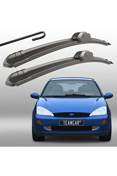 TEAMCAR Set of 2 Flat Windshield Wipers Dedicated for Ford Focus 1 (1998-2004...
