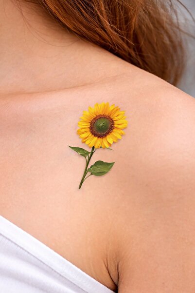 HEDİYEVİM Geçici Papatya Figürlü Mini Dövme Tattoo