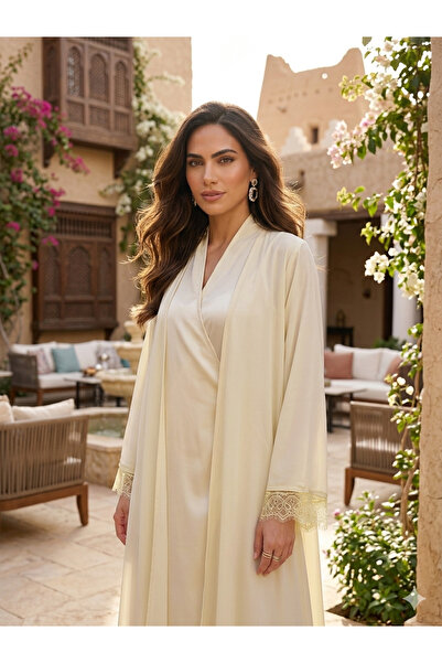 Generic Open Front Abaya Simple Kimono Design with Comfortable Fabric fits wi...